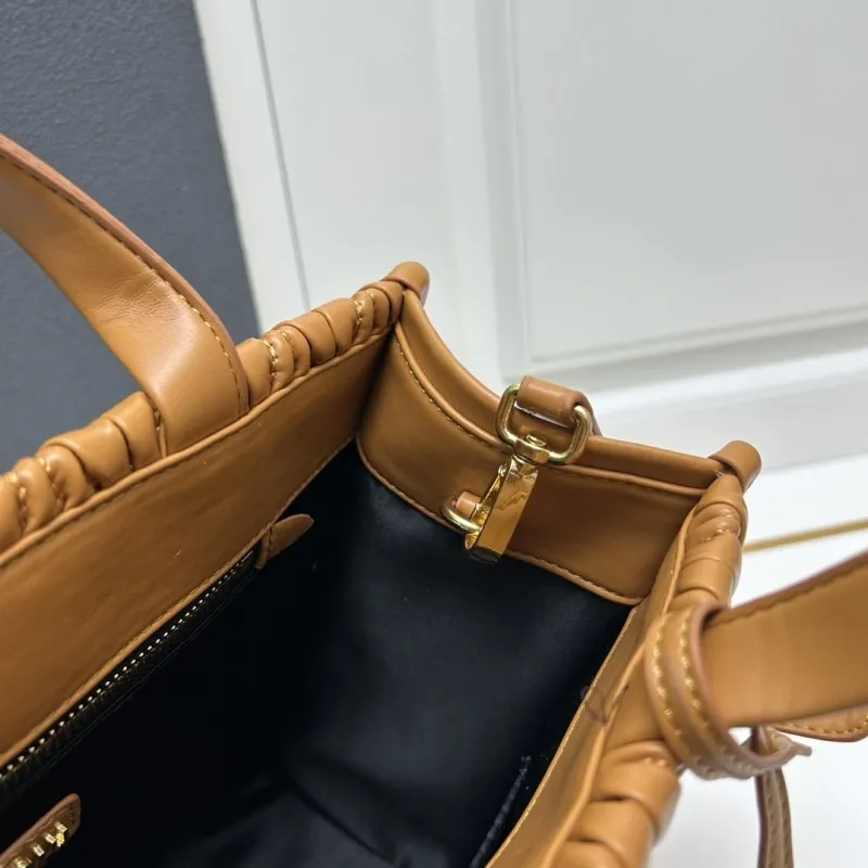 MIU MIU Brown Leather Tote Bag 8621 - Image 8