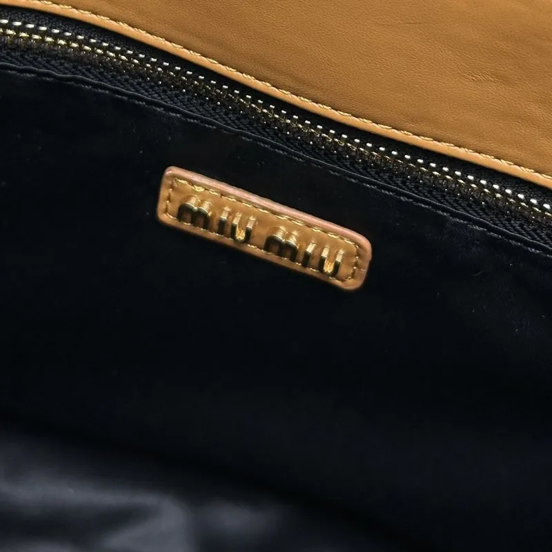 MIU MIU Brown Leather Tote Bag 8621 - Image 9