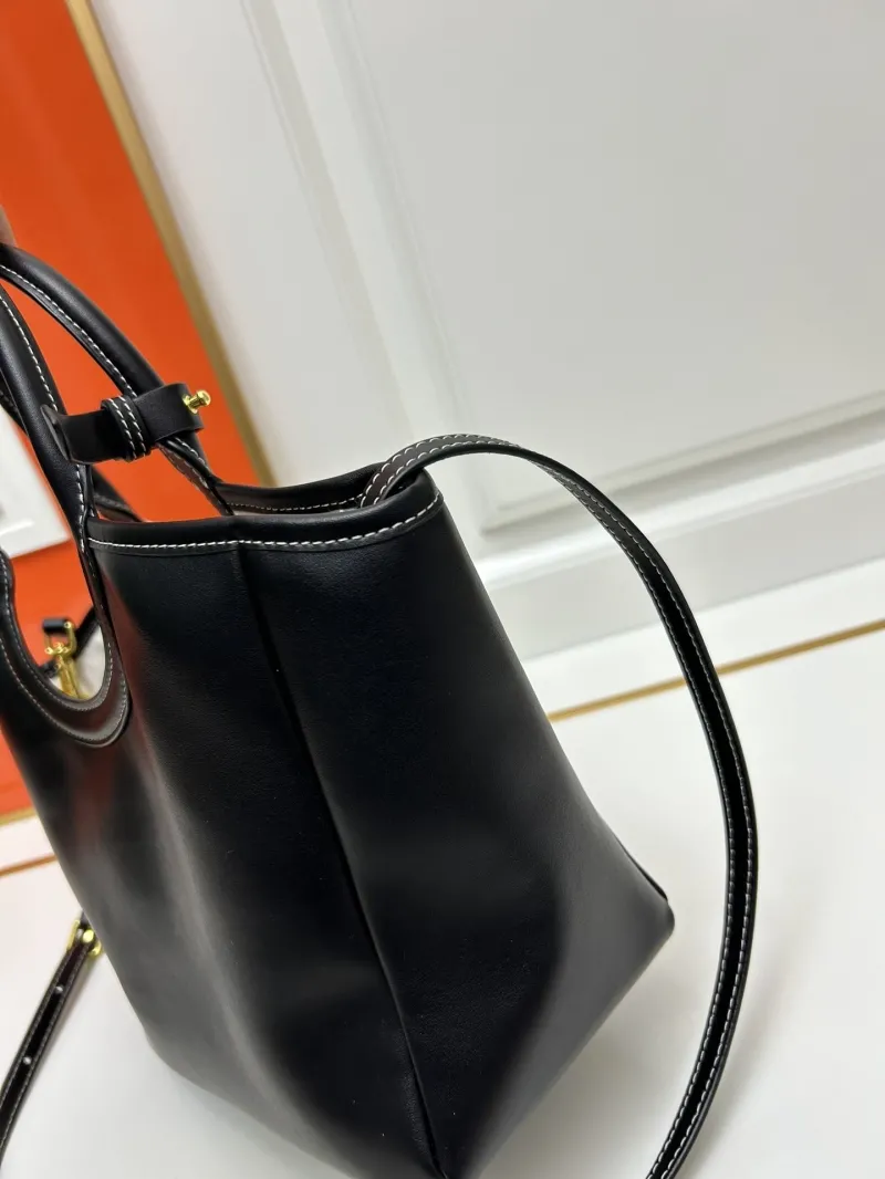 MIU MIU Medium Black Leather Tote Bag 5BG277 - Image 6