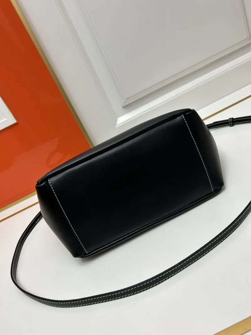 MIU MIU Medium Black Leather Tote Bag 5BG277 - Image 7