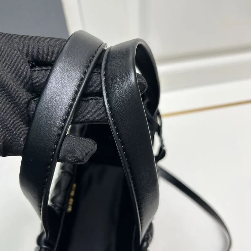MIU MIU Black Matelasse Leather Tote Bag 8621 - Image 6
