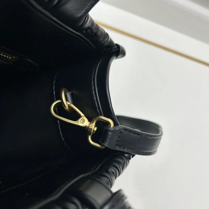 MIU MIU Black Matelasse Leather Tote Bag 8621 - Image 9