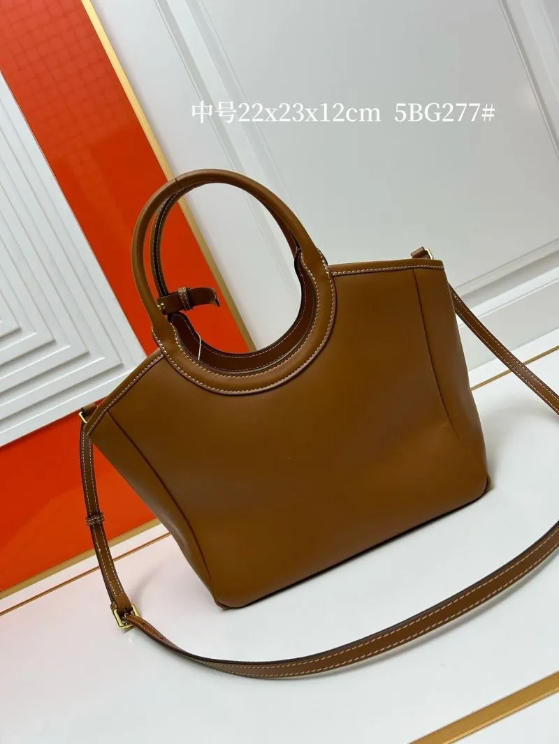 MIU MIU Medium Brown Leather Tote Crossbody Bag 5BG277 - Image 3