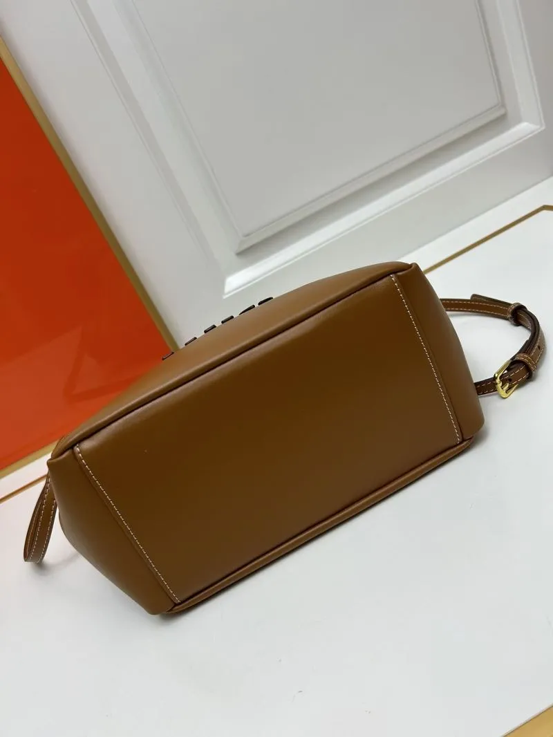 MIU MIU Medium Brown Leather Tote Crossbody Bag 5BG277 - Image 7