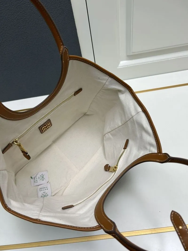 Miu Miu Medium Dark Denim Tote Bag - Image 8