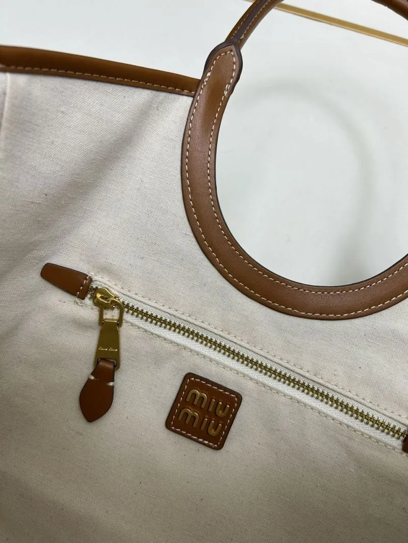 Miu Miu Medium Dark Denim Tote Bag - Image 9