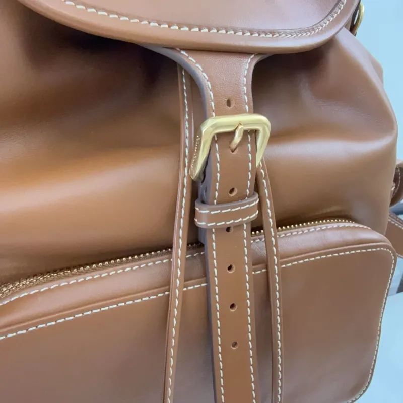 Miu Miu Brown Leather Backpack - Image 5