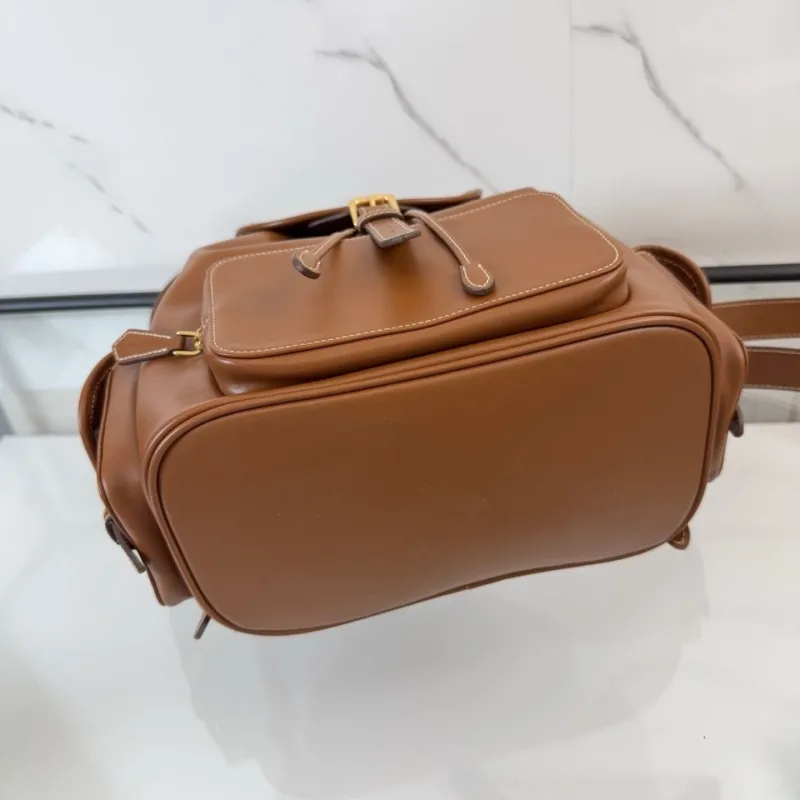 Miu Miu Brown Leather Backpack - Image 7