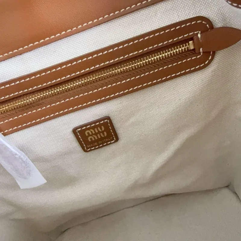 Miu Miu Brown Leather Backpack - Image 9