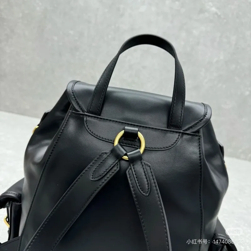 Alternative view of Miu Miu Black Leather Backpack