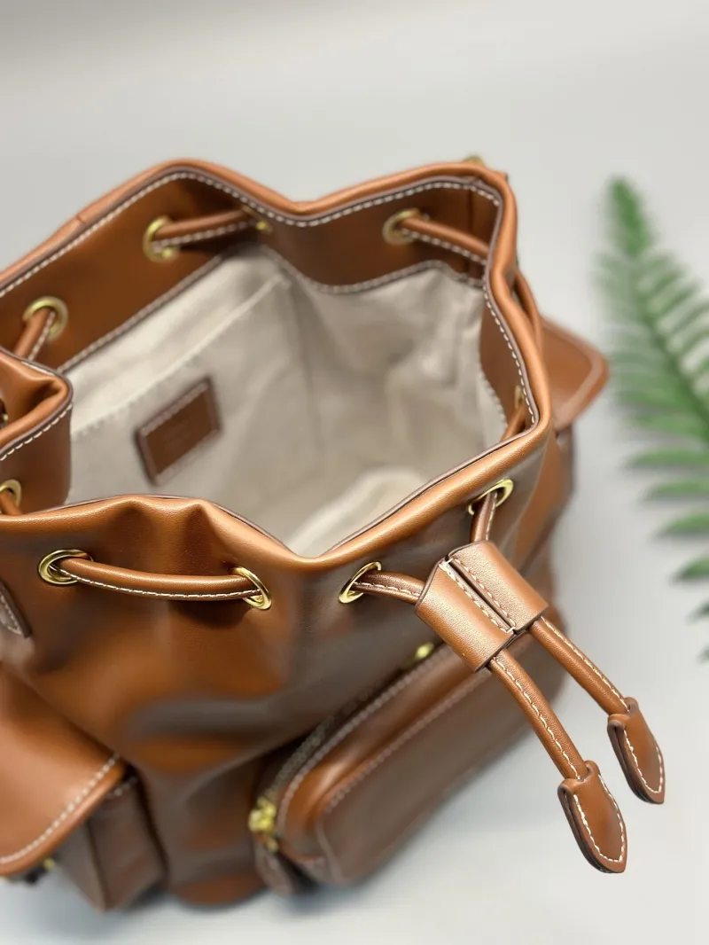 Miu Miu Brown Leather Backpack - Image 8