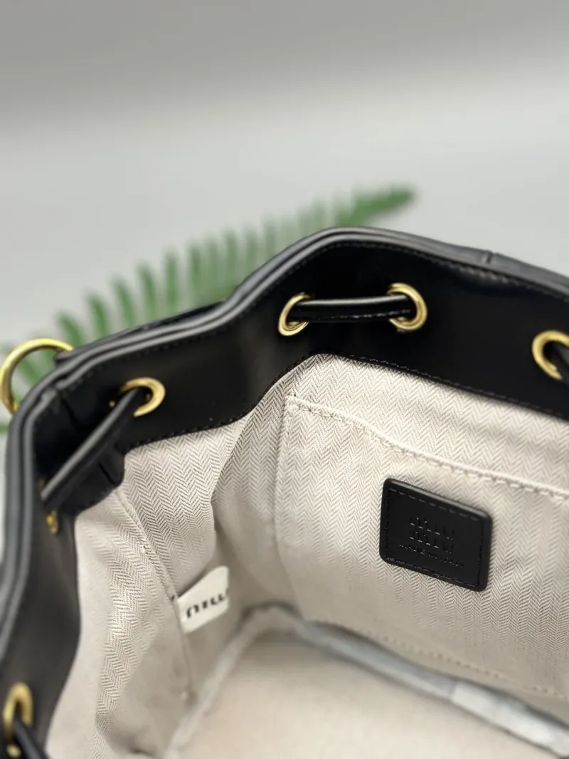 MIU MIU Black Leather Backpack - Image 8