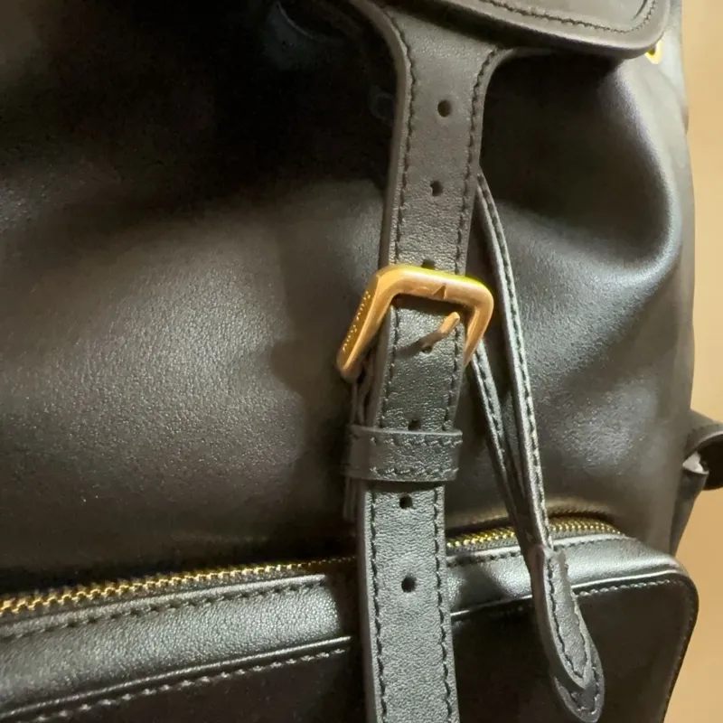 MIU MIU Black Leather Backpack - Image 6