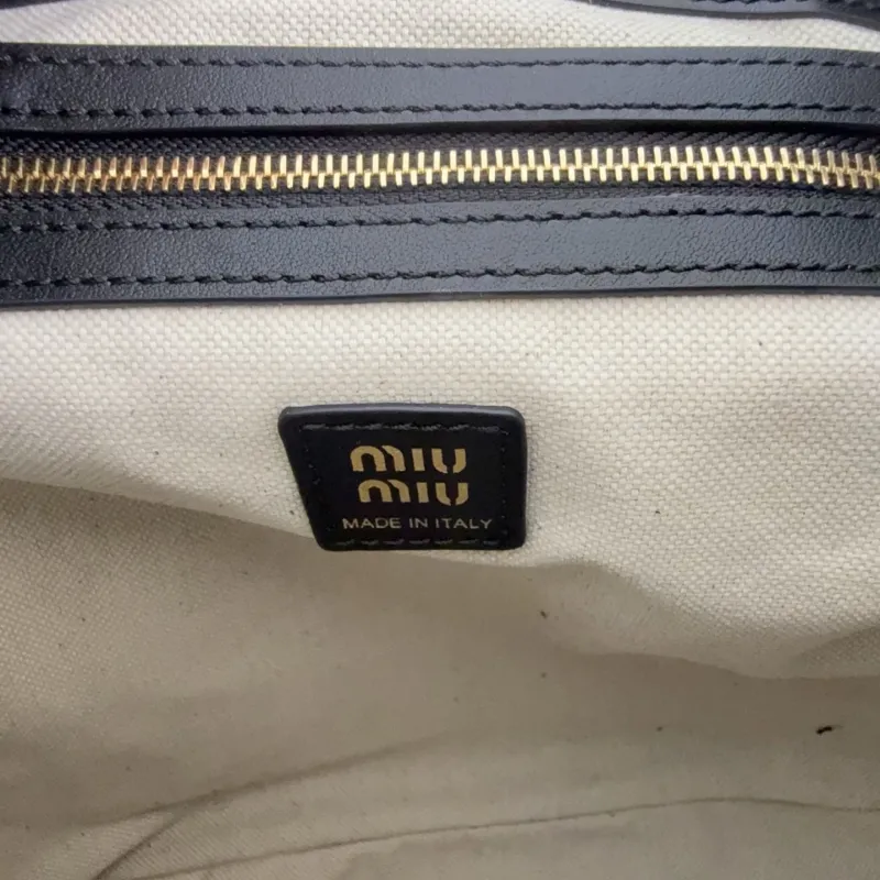 MIU MIU Black Leather Backpack - Image 8