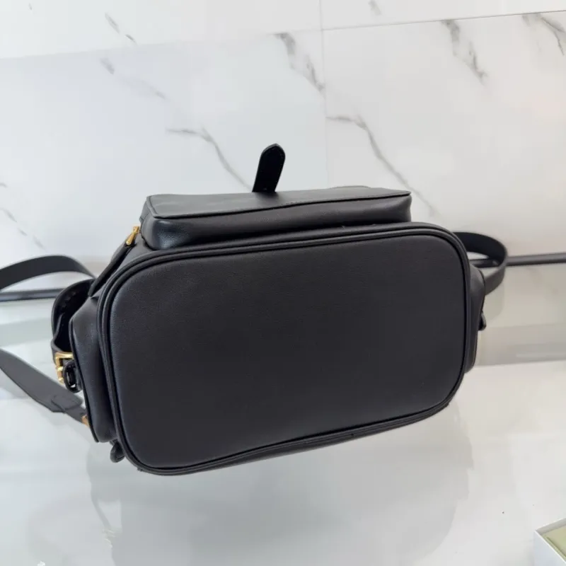 MIU MIU Black Leather Backpack - Image 9