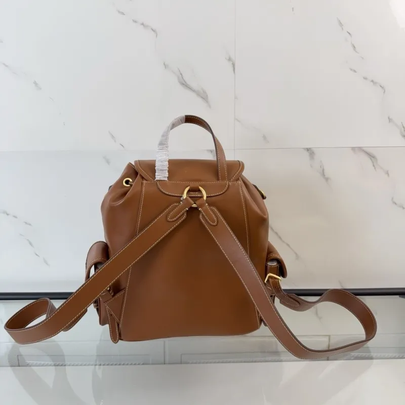 Alternative view of Miu Miu Brown Leather Backpack 44