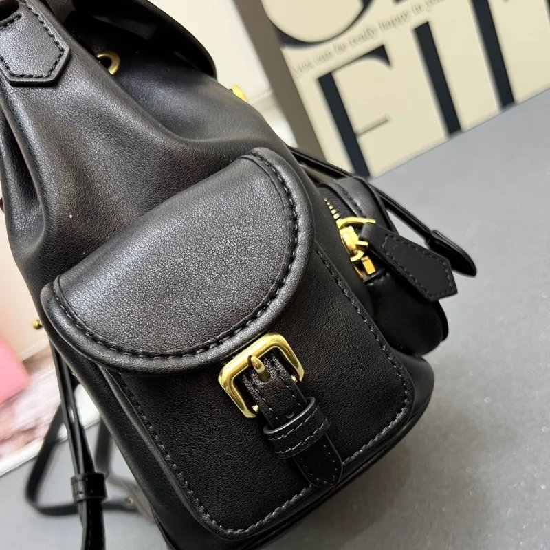 Miu Miu Small Black Backpack 5BZ043 - Image 4