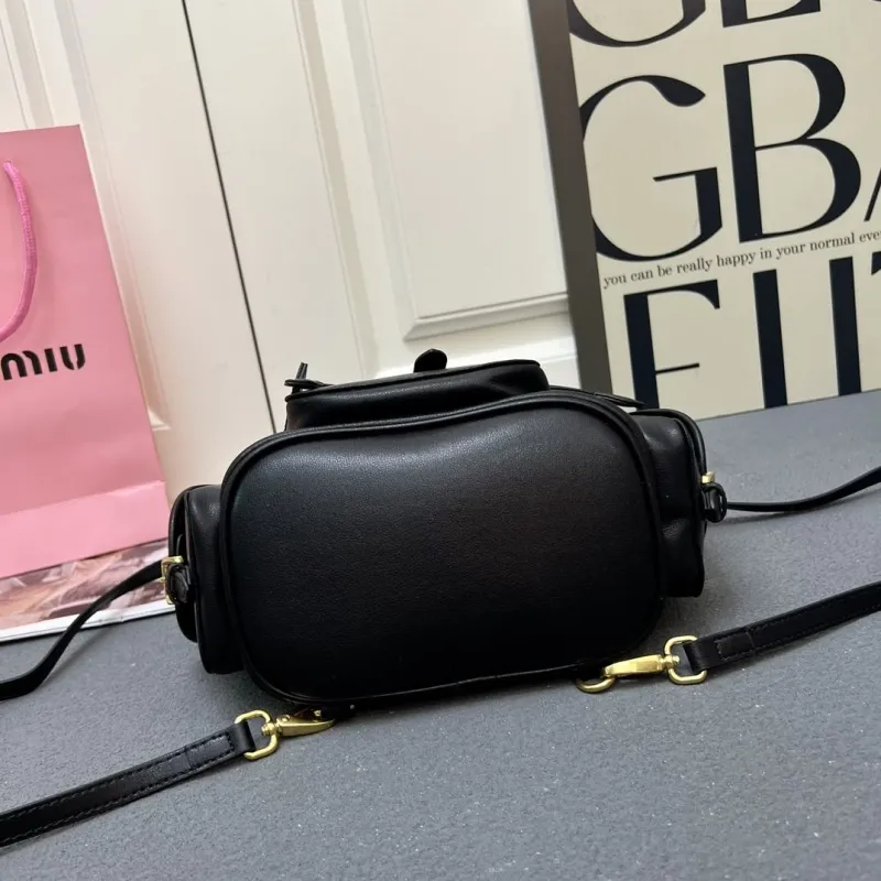 Miu Miu Small Black Backpack 5BZ043 - Image 5