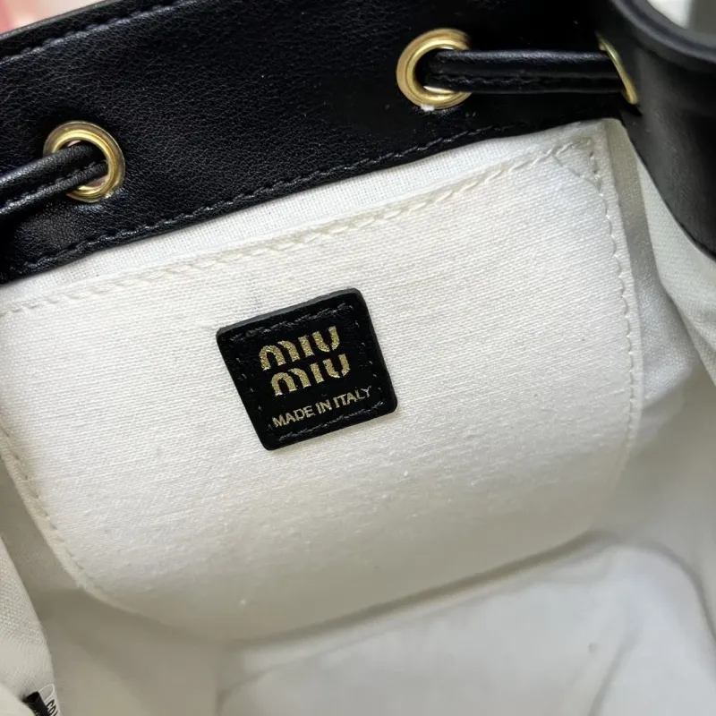 Miu Miu Small Black Backpack 5BZ043 - Image 9