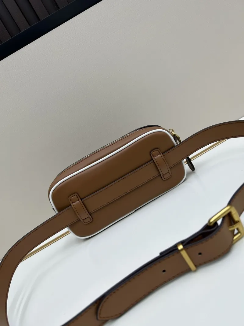 Miu Miu Brown Leather Waist Chest Pack - Image 3