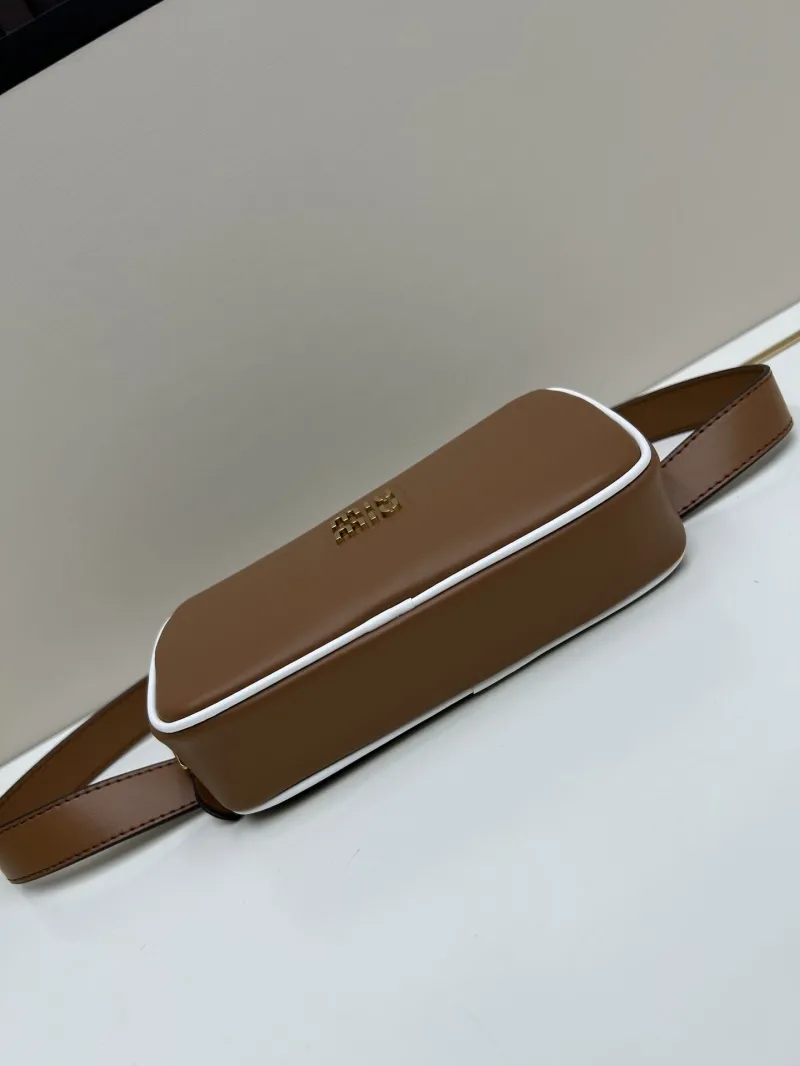 Miu Miu Brown Leather Waist Chest Pack - Image 5