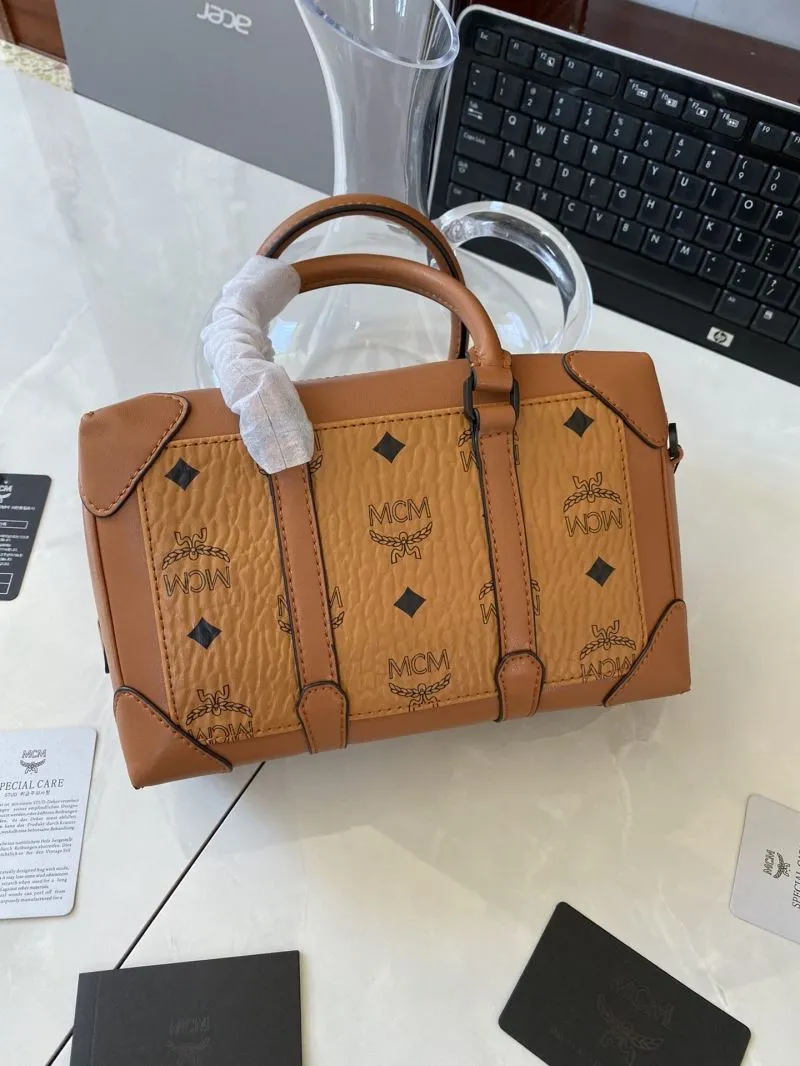 Alternative view of MCM Handle Bags-14