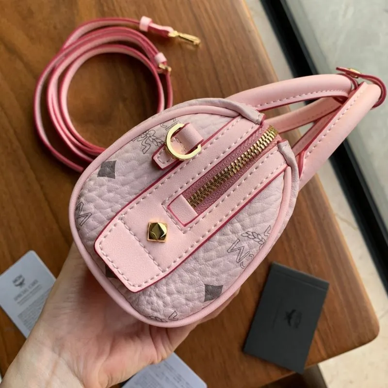 MCM Pink Mini Crossbody Handbag WD231 - Image 3