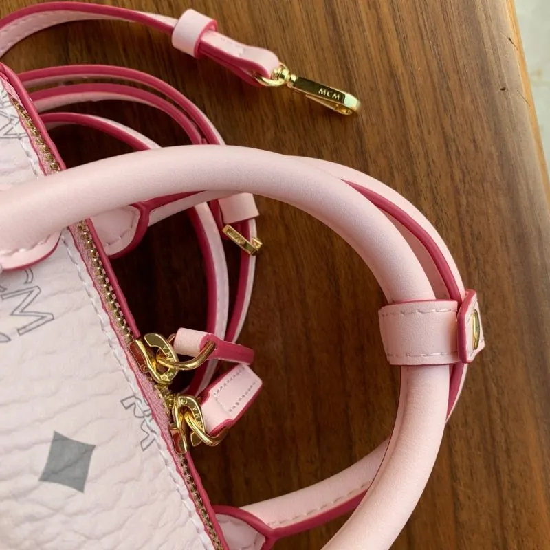 MCM Pink Mini Crossbody Handbag WD231 - Image 4