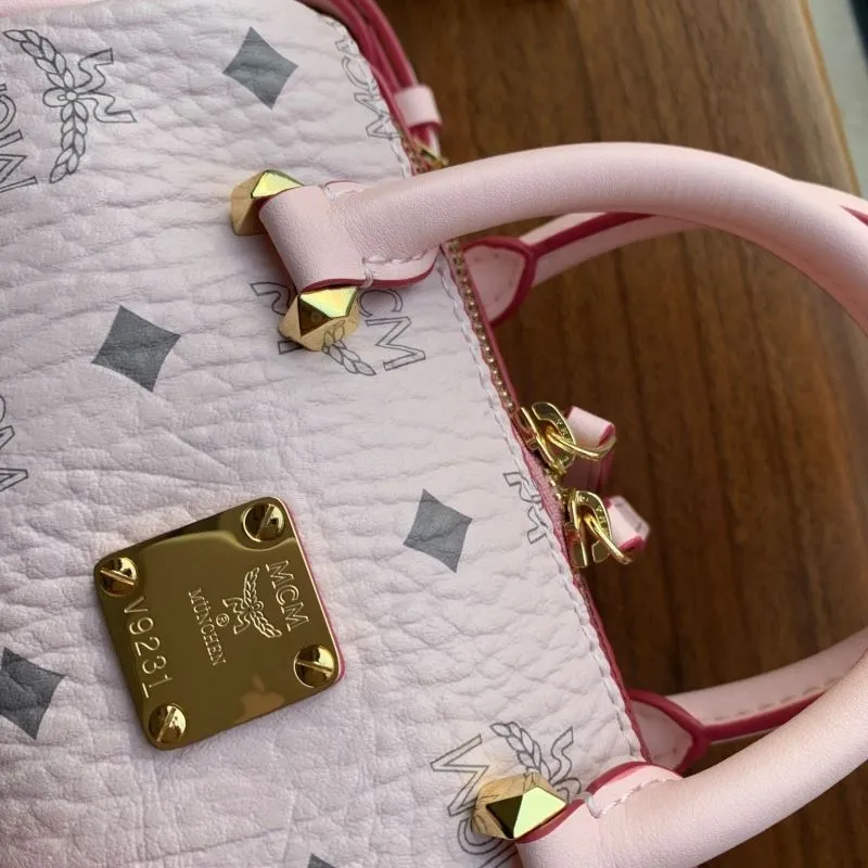 MCM Pink Mini Crossbody Handbag WD231 - Image 5