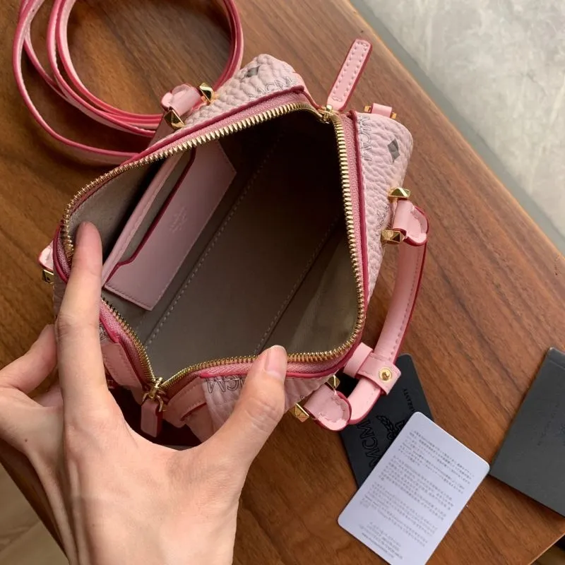 MCM Pink Mini Crossbody Handbag WD231 - Image 7
