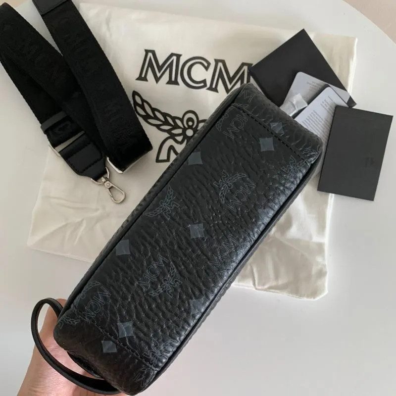MCM Black Visetos Crossbody Bag - Image 3