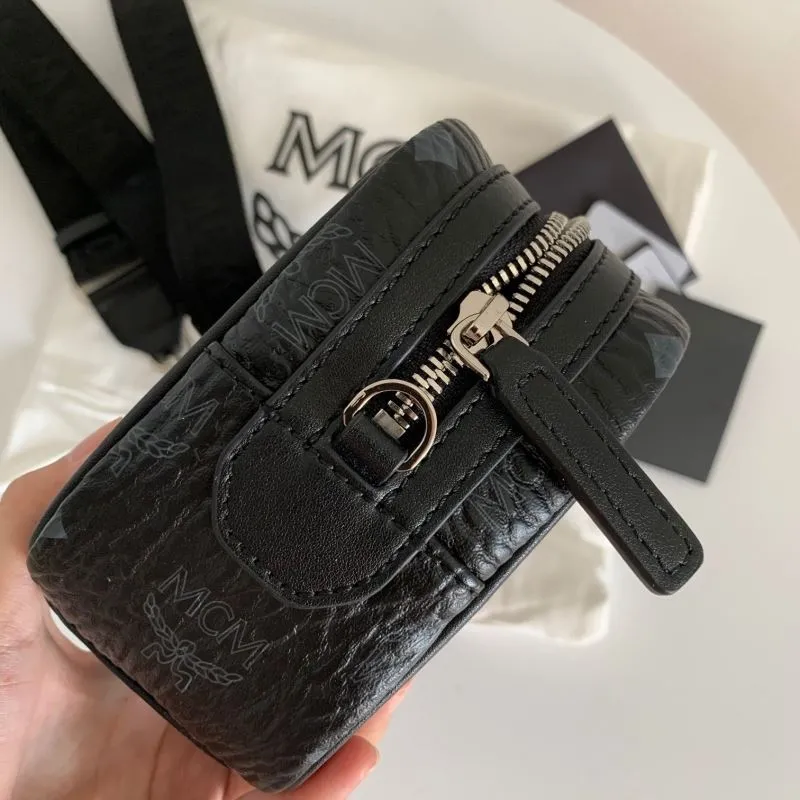 MCM Black Visetos Crossbody Bag - Image 5