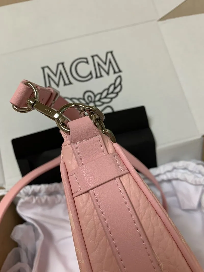 MCM Pink Mini Satchel Shoulder Bag - Image 7