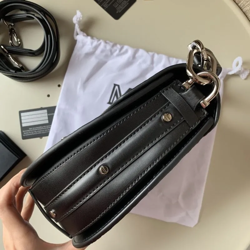 MCM Black Saddle Crossbody Bag - Image 4