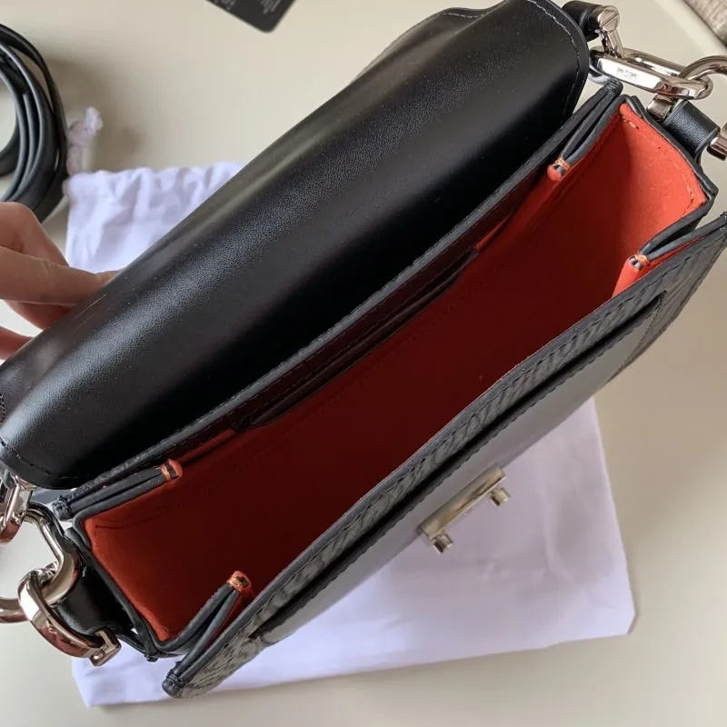 MCM Black Saddle Crossbody Bag - Image 9