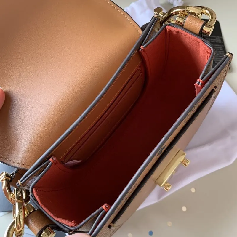 MCM Cognac Mini Saddle Crossbody Bag - Image 9