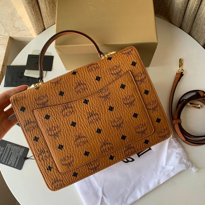 MCM Brown Satchel Bag 81 - Image 3