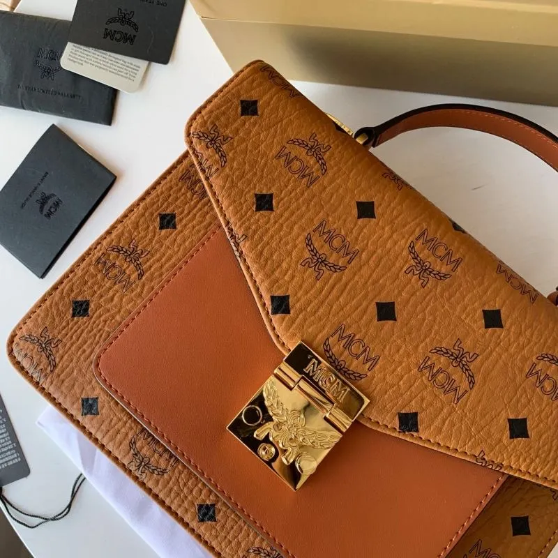 MCM Brown Satchel Bag 81 - Image 4