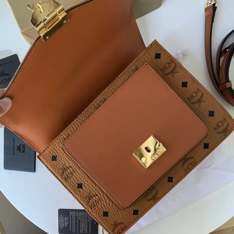 MCM Brown Satchel Bag 81 - Image 5