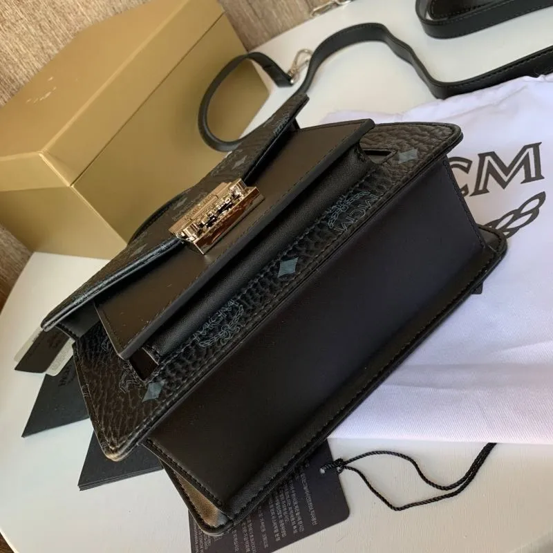 MCM Black Satchel Crossbody Bag - Image 5