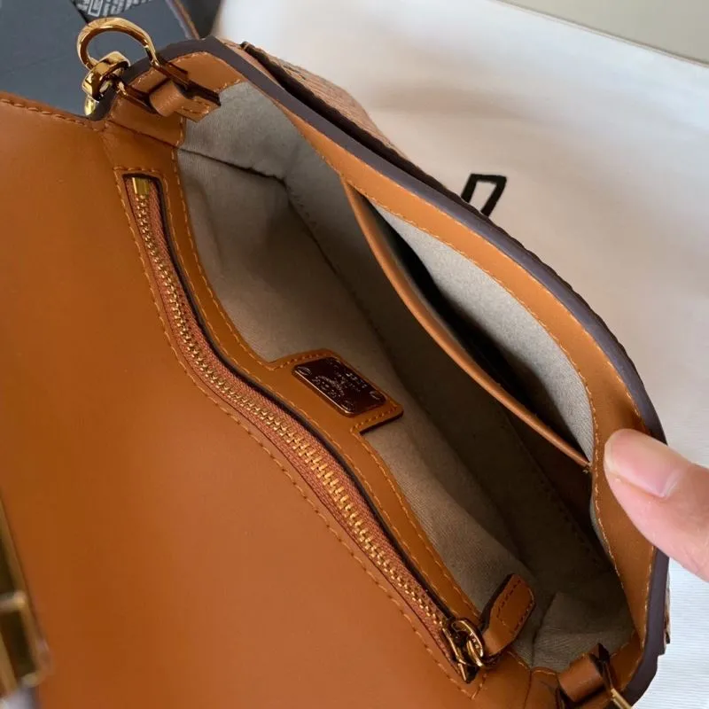 MCM Cognac Brown Mini Satchel Bag - Image 9