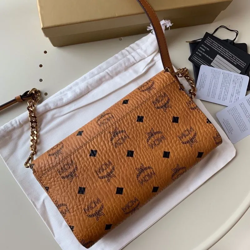 Alternative view of MCM Cognac Satchel Crossbody Bag