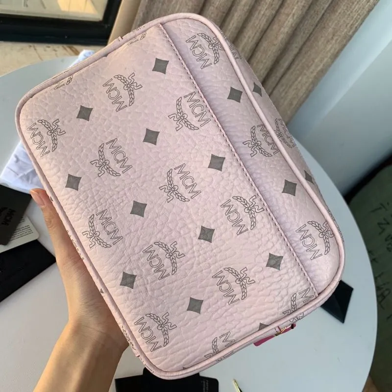 MCM Pink Crossbody Satchel Bag V5927 - Image 6