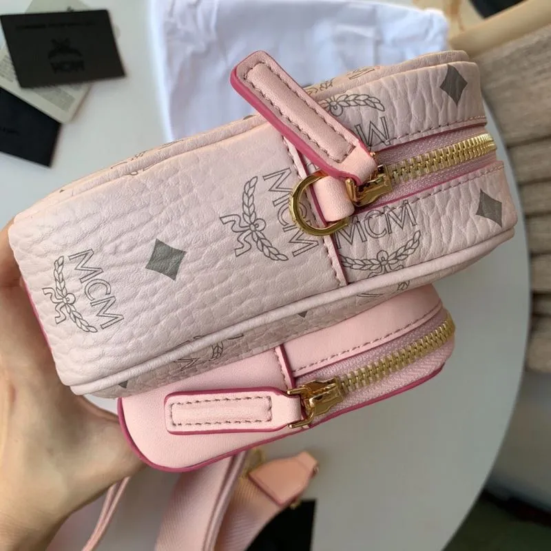 MCM Pink Crossbody Satchel Bag V5927 - Image 8