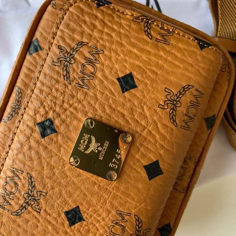 MCM Cognac Crossbody Bag 3745 - Image 3