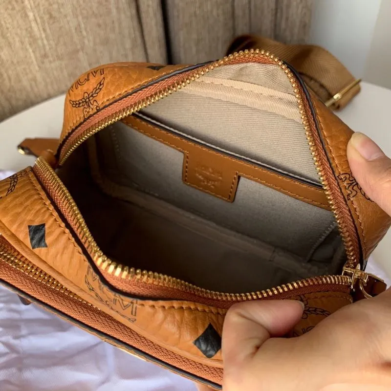 MCM Cognac Crossbody Bag 3745 - Image 8