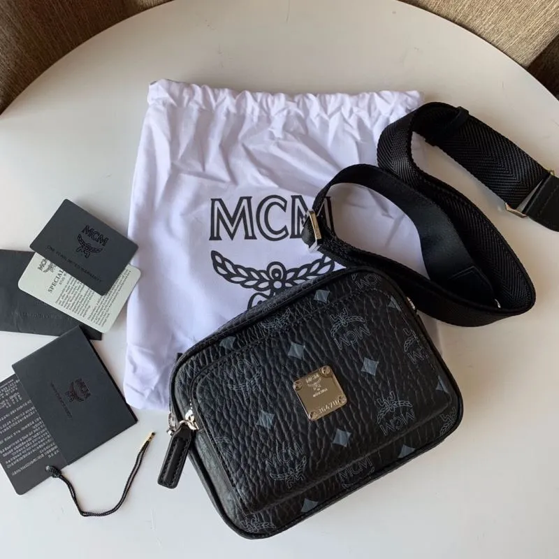 MCM Black Crossbody Satchel Bag 3647U