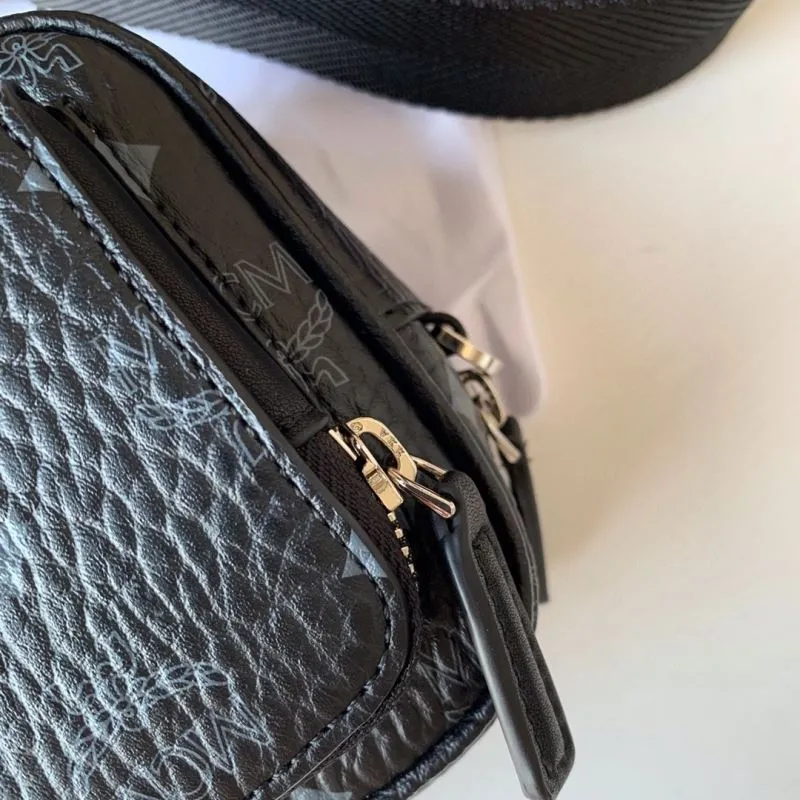 Alternative view of MCM Black Crossbody Satchel Bag 3647U