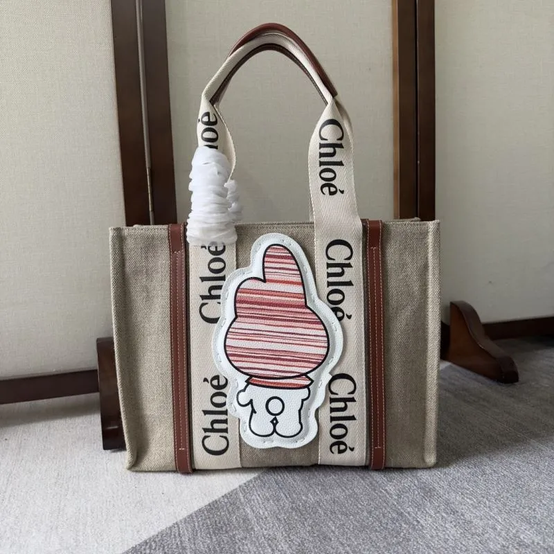 Chloe Beige My Melody Canvas Tote Bag - Image 3