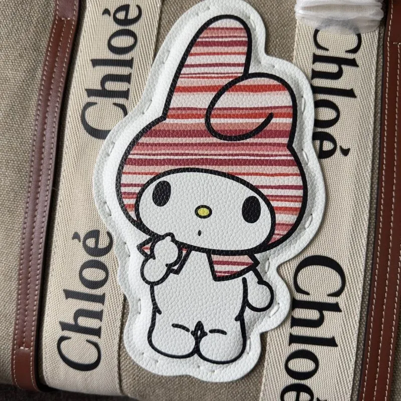 Chloe Beige My Melody Canvas Tote Bag - Image 5